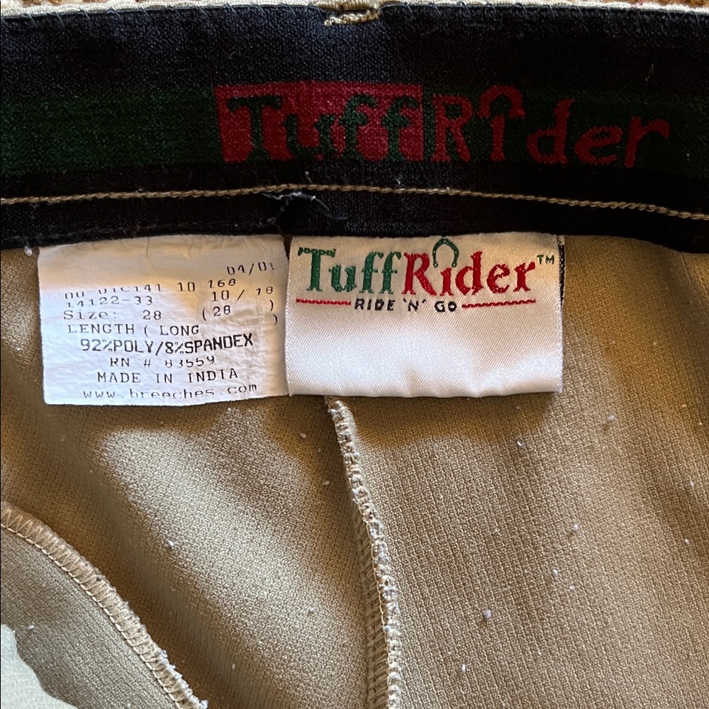Tuff Rider Greige Equestrian Riding Breeches - Picture 3 of 10